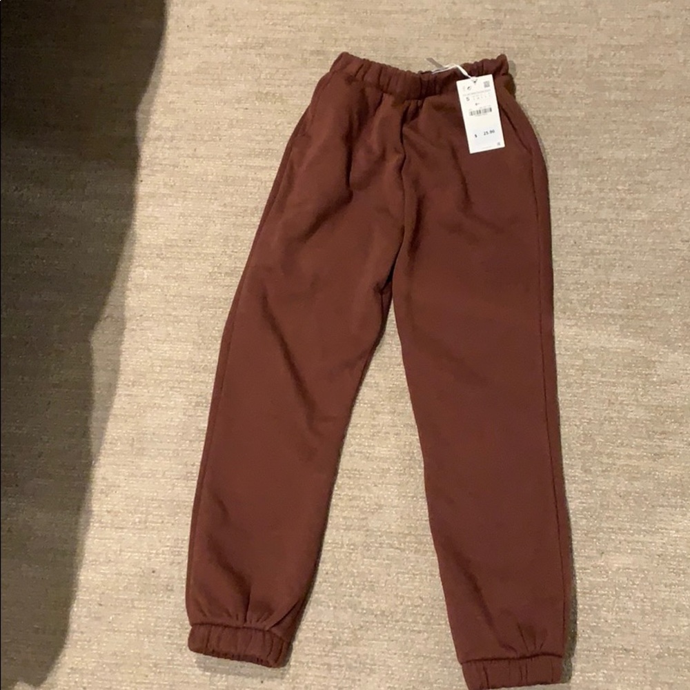 NWT ZARA BROWN SWEATPANTS        FAST SHIPPING📦